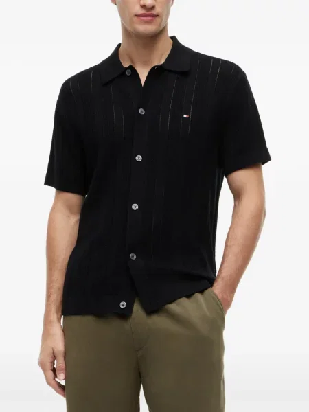 Pulover Tommy Hilfiger tricotate negru