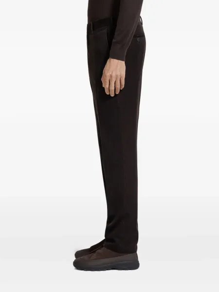 Kelnės Zegna kordinis velvetas ruda