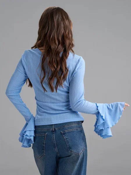 Лонгслив Issa Plus голубой