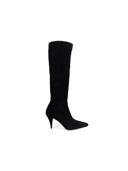 Botki Saint Laurent zamszowe czarne