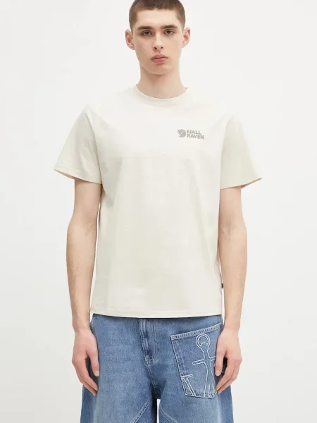 Kratka majica Fjallraven Heavy Classic T-shirt bež