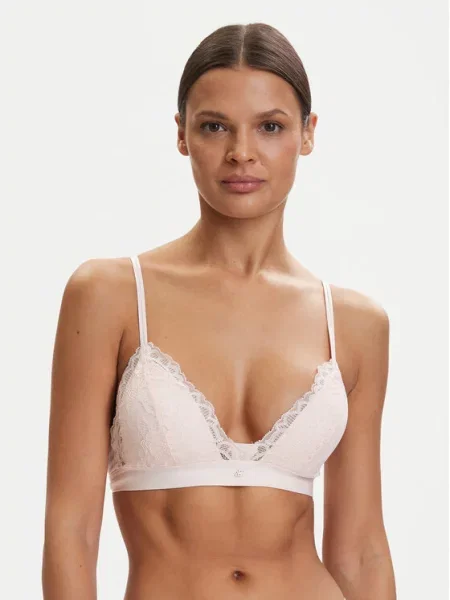 BOSS Bralette melltartó Blossom Világos rózsaszín