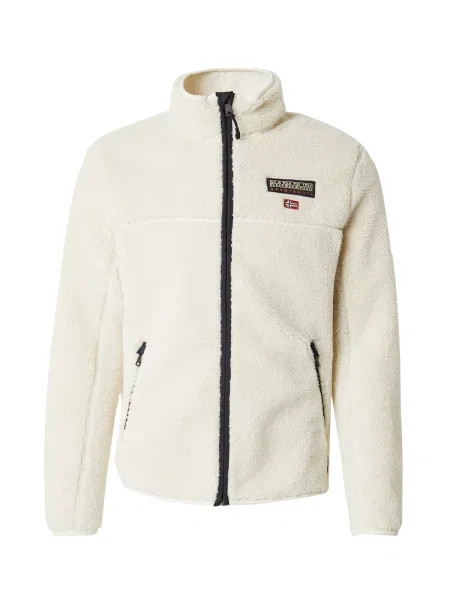 Geacă Napapijri din fleece bej