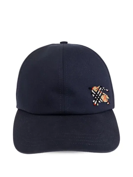 Șapcă Burberry cu broderie albastru