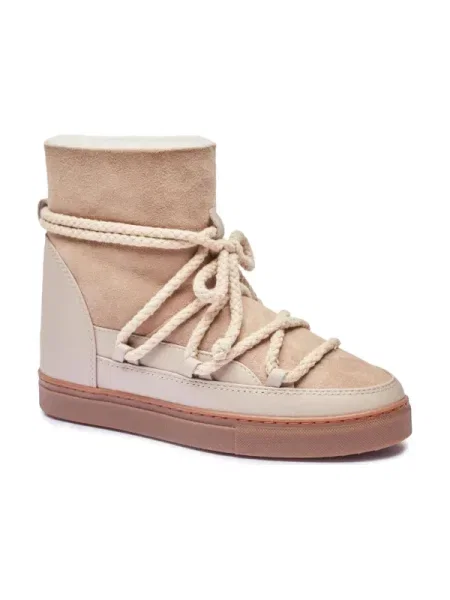 INUIKII De piele bocanci CLASSIC WEDGE bej