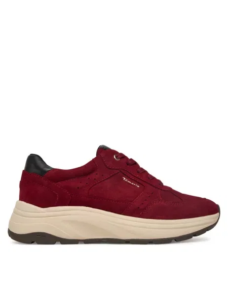 Sneakersy Tamaris bordowe