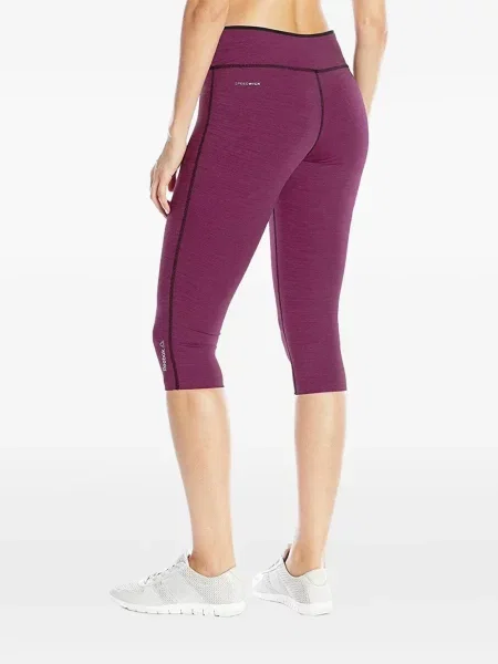 Decupat leggings Reebok cu autograf violet