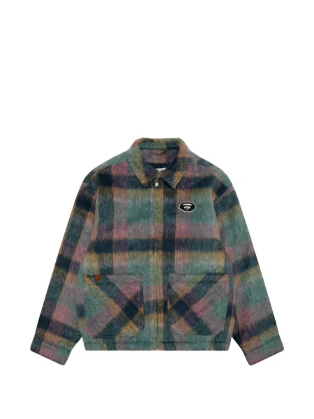Geacă cămașă Aape By A Bathing Ape în carouri verde