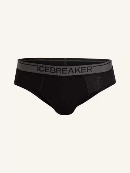 Icebreaker Bielizna Funkcyjna – Slipy Anatomica Z Dodatkiem Wełny Merino schwarz czarne