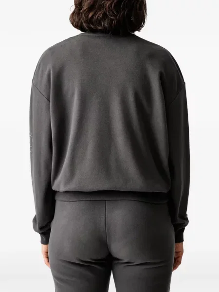 Суичър с цип Ea7 Emporio Armani с принт сиво