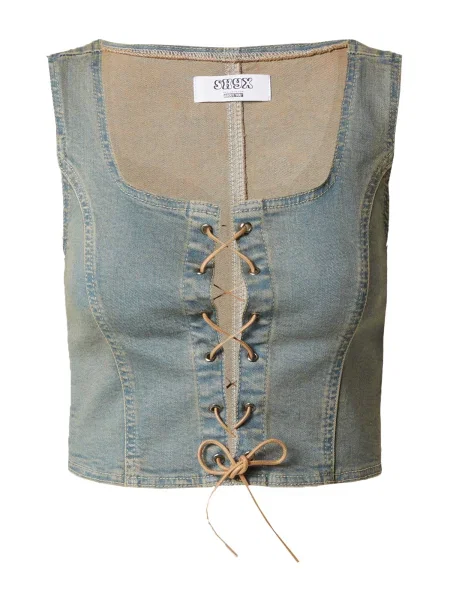 SHYX Top Iris / albastru denim bej
