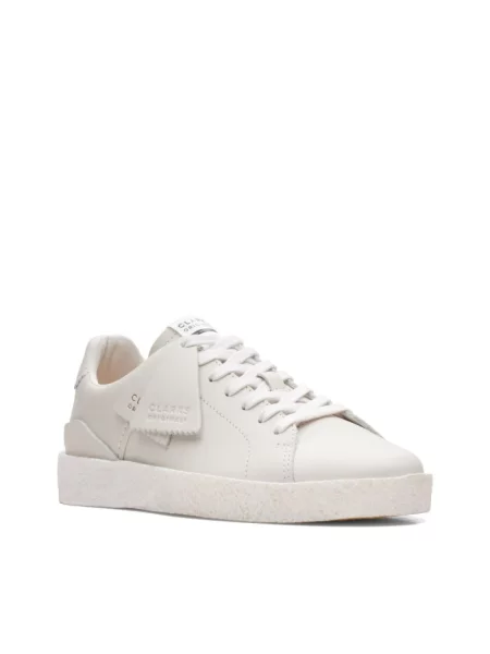 Sneakersy Clarks skórzane białe