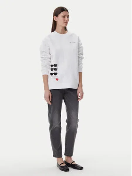 Karl Lagerfeld Jeans Mikina bílá