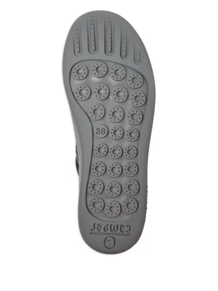 Sneakerși Camper cu șireturi din piele gri