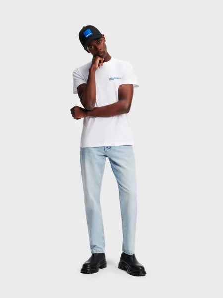 Прямые джинсы Karl Lagerfeld Jeans голубые