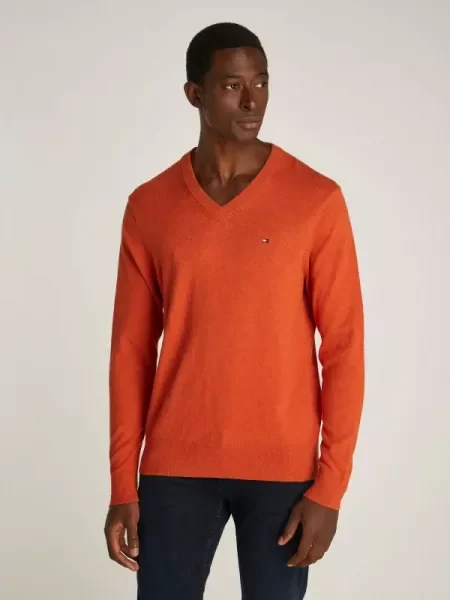 Tommy Hilfiger Pulover cu adaos de cașmir portocaliu