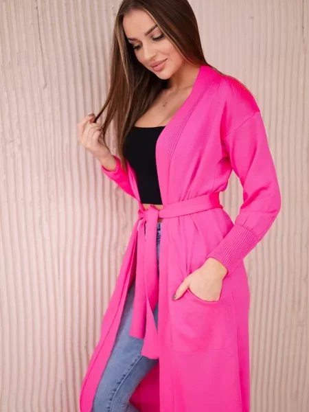 Cardigan Kesi lung roz