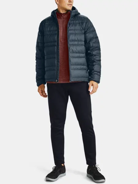 Geacă cu puf Under Armour cu glugă albastru