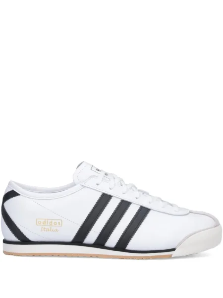 Sneakerși Adidas din piele cu dungi negru