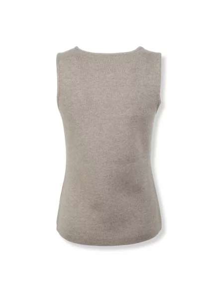 Top Max Mara z kaszmiru beżowy