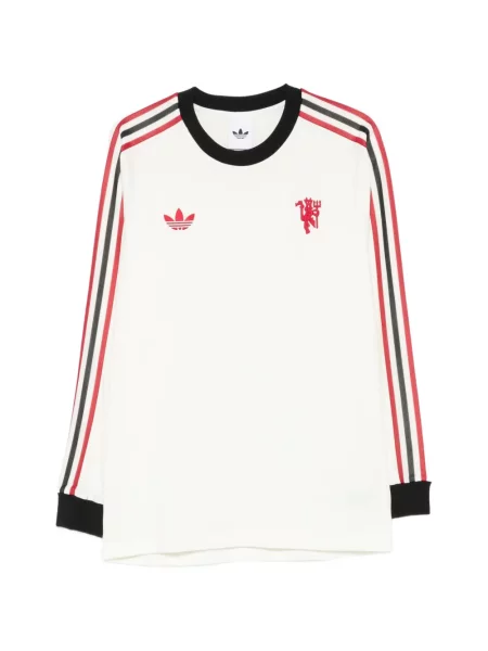 Ριγέ μπλούζα Adidas με σχέδιο λευκό