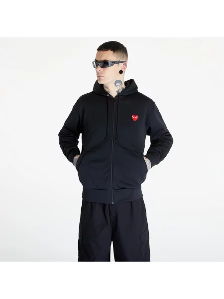 Плетен суитчър Comme Des Garçons Play със сърца черно