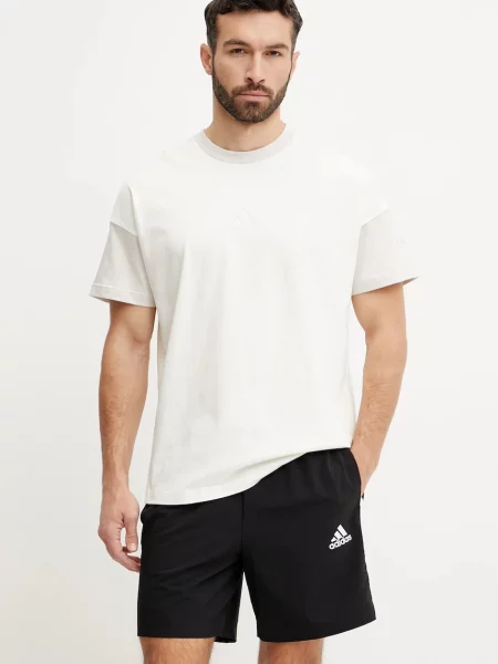 Тениска adidas ALL SZN CB Colorblock с апликация бежово