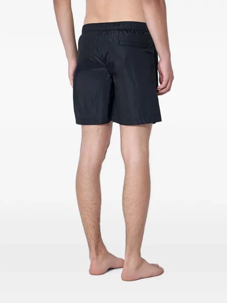 Pantaloni scurți Moncler cu autograf negru