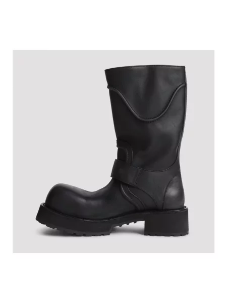 Kozaki Balenciaga skórzane czarne