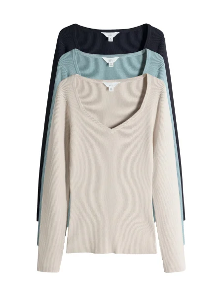 The Set Pulover / bleumarin / albastru deschis bej