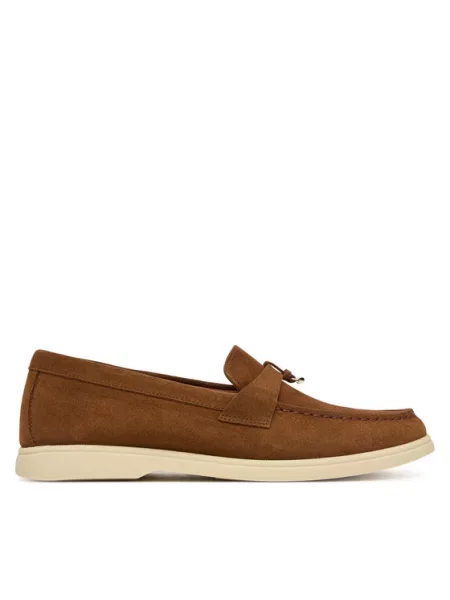 Loaferice BOSS Sienne smeđa