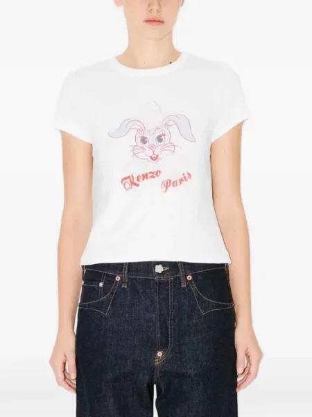 Tricou Kenzo cu imagine alb