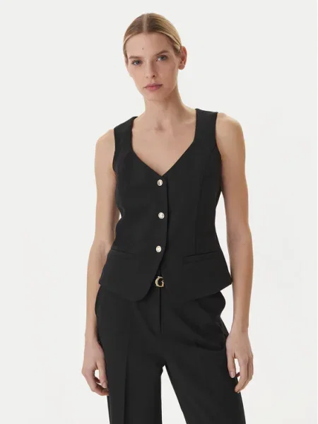 Guess Vestă elegantă negru