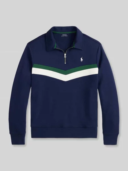 Polo Ralph Lauren bluza z bawełną granatowa