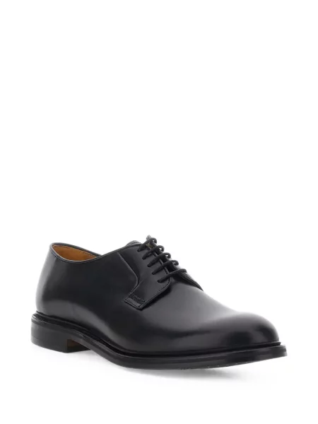 Δερμάτινα σκαρπινια Berwick Shoes με κορδόνια μαύρο