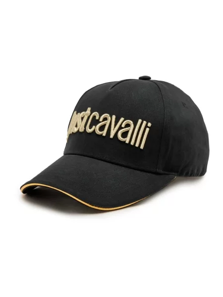 Czapka z daszkiem Just Cavalli czarna