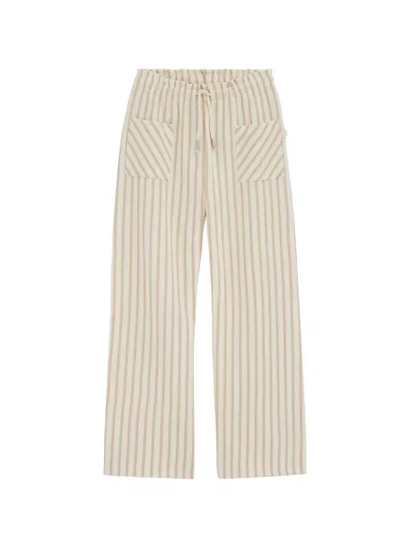 WE Fashion Pantaloni maro cămilă / deschis bej