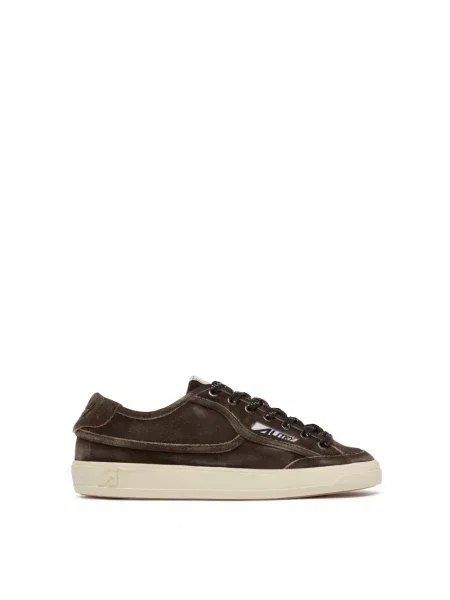 Sneakersy Autry skórzane brązowe