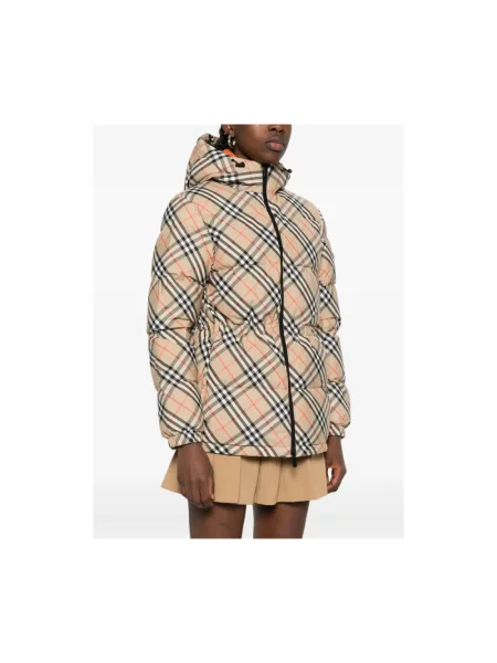 Kurtka Burberry z kapturem beżowa