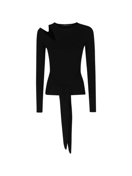 Pulover Federica Tosi cu legături negru
