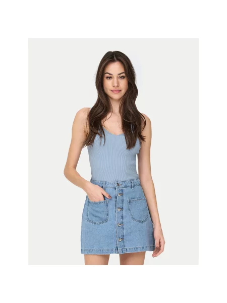 JDY Топ Nanna Slim Fit блакитний