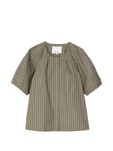 Cămașă 3.1 Phillip Lim cu dungi verde