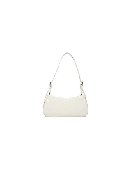 Táska Calvin Klein Quilted Sm Shoulder Bag Fehér bézs