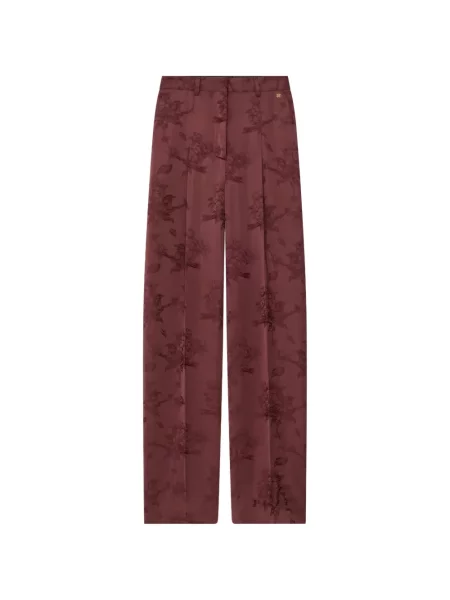 Pantaloni Amiri cu model floral maro