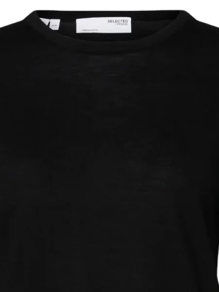 Lung pulover Selected negru