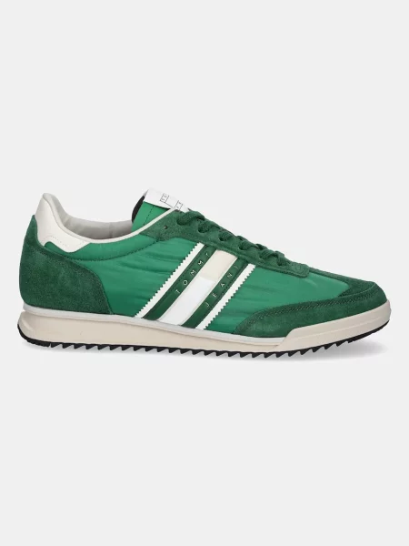 Tommy Jeans Sneakers boty RETRO RUNNER CLEATED zelené