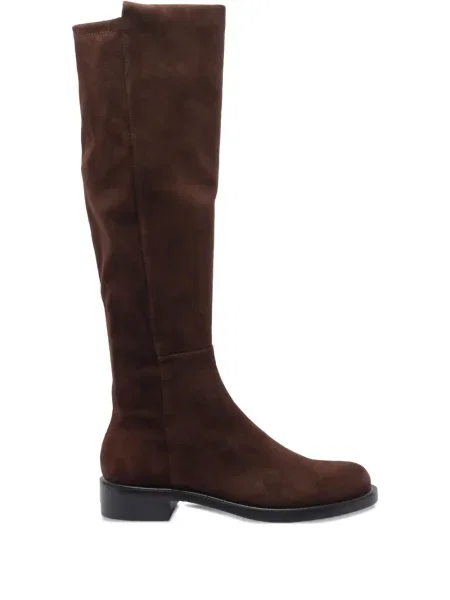 Botine Stuart Weitzman din piele de căprioară maro