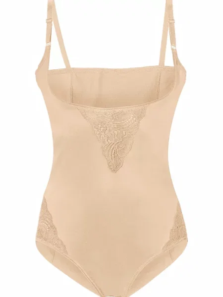 Silnie modelujące body beżowy
