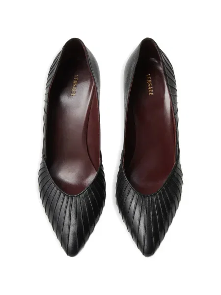 Pantofi cu toc Versace din piele negru