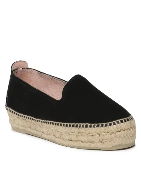 Espadrile Manebi Double Sole Espadrilles K D0 Black črna